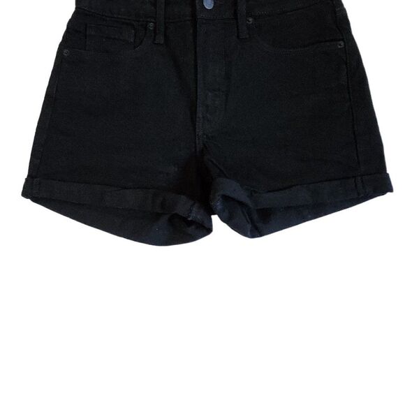 Old Navy black jack High Rise OG Straight 3 in secret smooth pockets shorts sz 6 - Picture 5 of 11